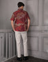 GAVYN R/FIT SHORT SLEEVE SHIRT (MAROON)
